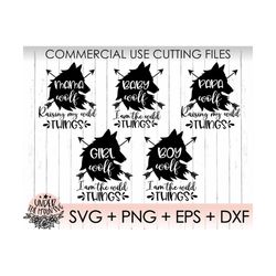family svg, wolf svg, family matching svg, matching svg, mama wolf svg, papa wolf svg, baby wolf svg, boy wolf svg, girl