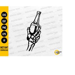 skeleton beer bottle svg | beer svg | lager svg | alcoholic drink bar pub drunk alcohol | cutting file clipart vector di