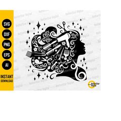 hair salon svg | hairstyle svg | beauty woman svg | beautiful girl svg | cricut silhouette printables clipart vector dig