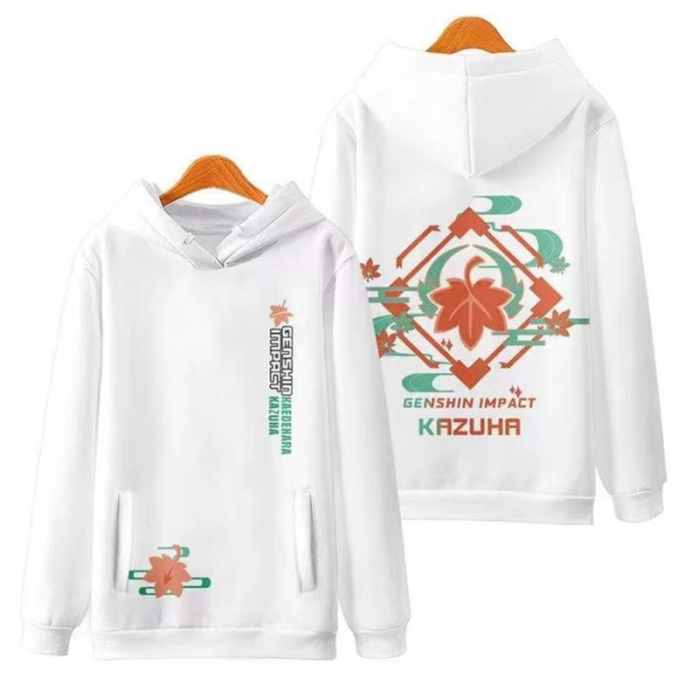 Kazuha Genshin Impact All Over Print 3D Hoodie Zip Hoodie, Kazuha Genshin Impact Hoodie 3D Zip Hoodie Fleece Hoodie