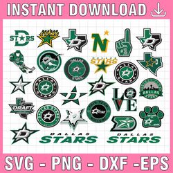 27 files dallas stars bundle svg ,dallas, stars svg dxf ,png, eps, nhl svg,nhl svg, hockey svg, cut file, clipart
