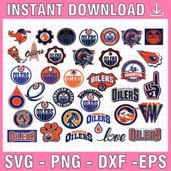 35 files edmonton oilers bundle svg, edmonton svg, oilers svg, dxf, png, eps, nhl svg, nhl svg, hockey cricut, hockey