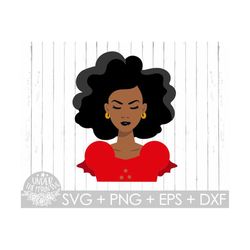 black woman svg, afro girl svg ,svg cutting file ,curly hair svg, african svg, african woman svg, african girl svg