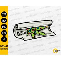 roll christmas joint svg | rolling cannabis svg | 420 stoned ganja hemp hash dope | cut file printable clipart vector di