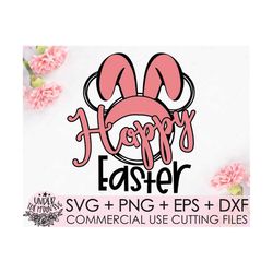 bunny ears svg, easter svg, mickey bunny  svg, dxf, eps, girl bunny with bow, egg hunter /clipart, cut file, cricut, sil