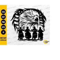 us eagle biker squad svg | american biker svg | motorcycle t-shirt decal graphics | cricut silhouette clip art vector di