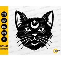 mystic cat svg | mystical svg | esoteric animal svg | occult svg | witchy svg | cutting file printable clipart vector di