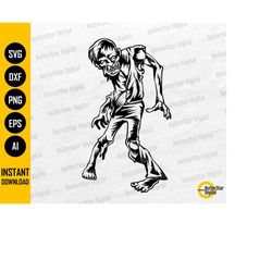 walking zombie svg | horror monster svg | fun halloween t-shirt image graphics | cricut cutting file clip art vector dig