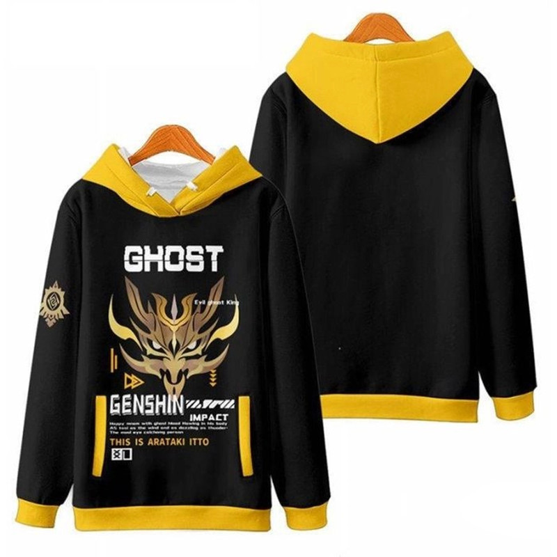 Itto Genshin Impact All Over Print 3D Hoodie Zip Hoodie, Itto Genshin Impact Hoodie 3D Zip Hoodie Fleece Hoodie