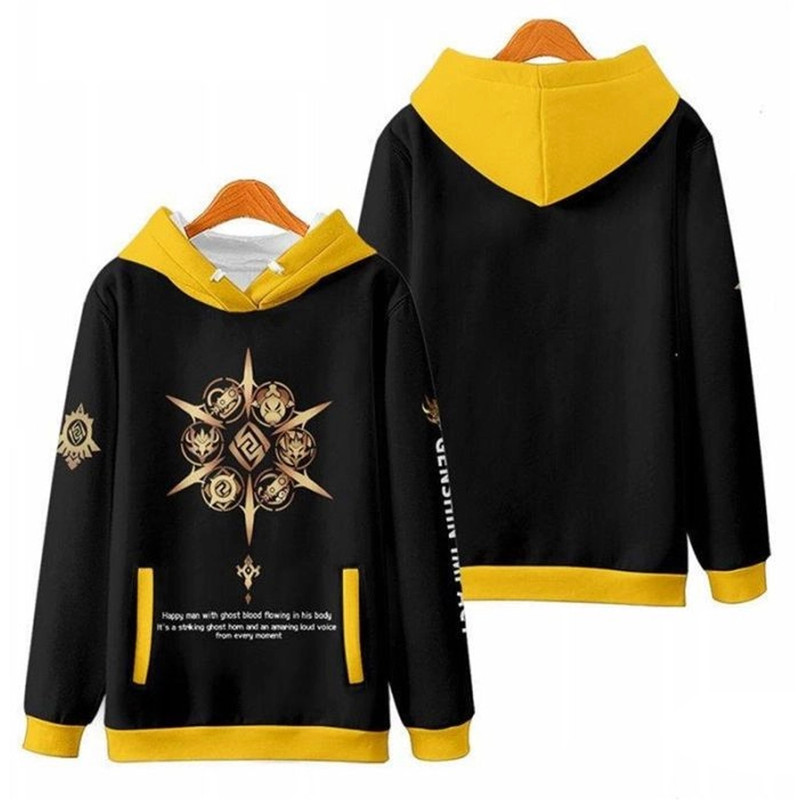 Itto Genshin Impact All Over Print 3D Hoodie Zip Hoodie, Itto Genshin Impact Hoodie 3D Zip Hoodie Fleece Hoodie