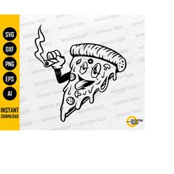 stoner pizza svg | weed svg | cheesy food pasta 420 stoned hemp kush pot | cut file printable clipart vector digital dow