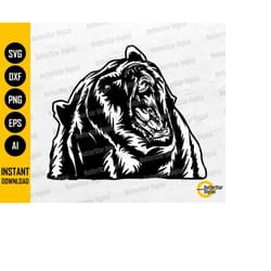 bear svg | grizzly svg | grizzly bear svg | mountain animal shirt graphic | cricut cut file silhouette clipart vector di