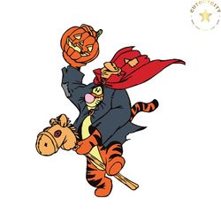 funny tigger pumpkin disney halloween svg file for cricut