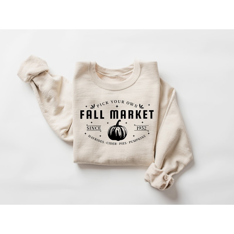 Pumpkins Farmer Market Shirt, Fall Autumn Harvest Festival Celebration Shirt, Fall Market Sweatshirt, Fall Season Sweater, Fall Gifts.jpg