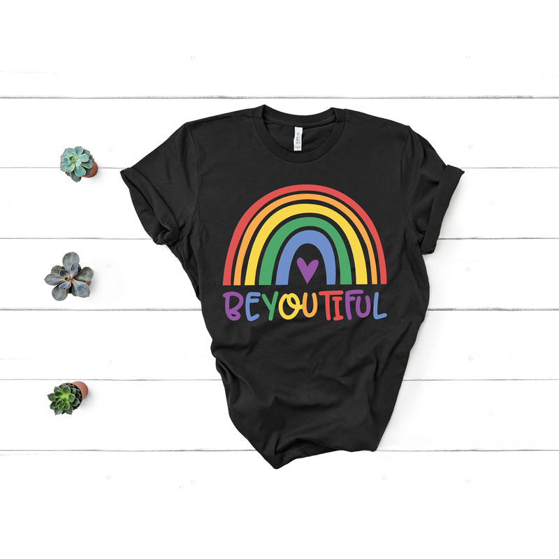 Beyoutiful Colorful Pride Rainbow Shirt,Gay Rights T-Shirt,Human Rights Shirt,Equality T-Shirt,LGBTQ+ Shirts,Shirt Say Gay,Queer Shirt.jpg