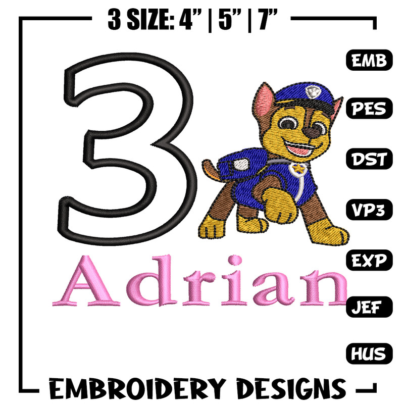 Adrian Logo embroidery design, Adrian Logo embroidery, logo design, embroidery file, logo shirt, Digital download..jpg