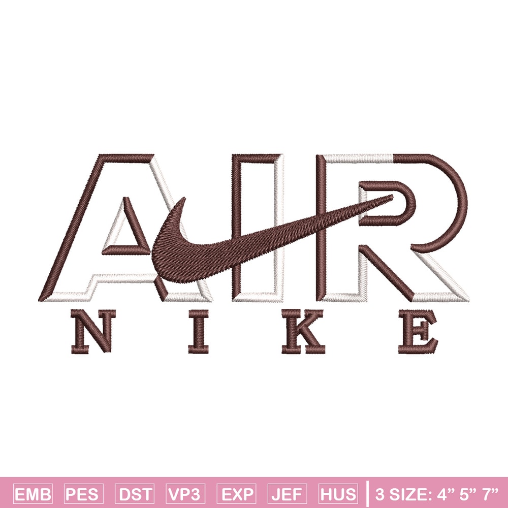 Air nike embroidery design, Nike embroidery, Embroidery file, Embroidery shirt, Nike design, Digital download.jpg