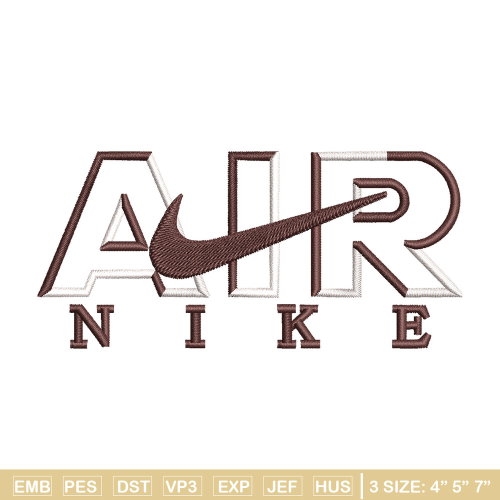 Air nike embroidery design, Nike embroidery, Embroidery file, Embroidery shirt, Nike design, Digital download.jpg
