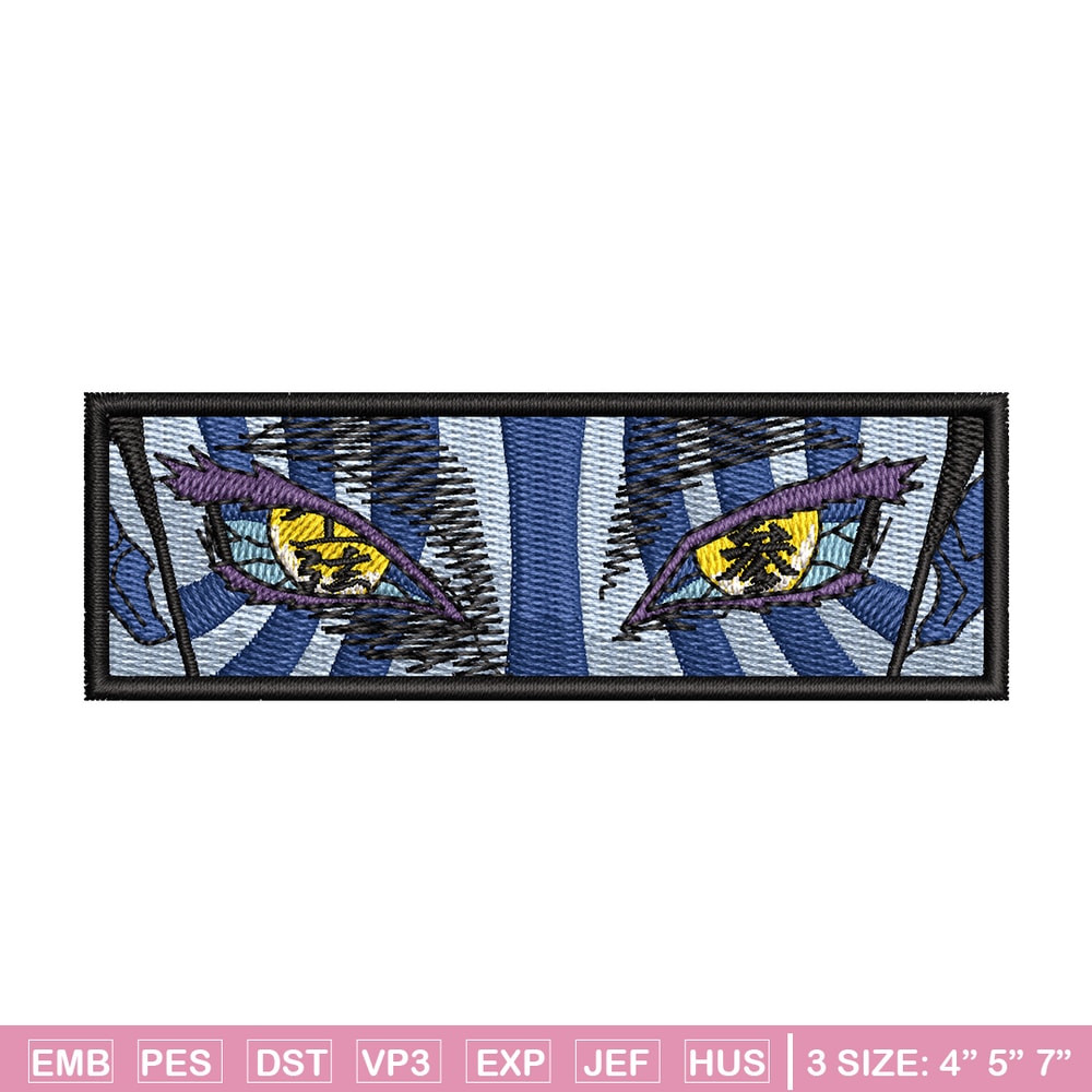 Akaza eyes embroidery design, Demon slayer embroidery, Anime design, Embroidery shirt, Embroidery file, Digital download.jpg