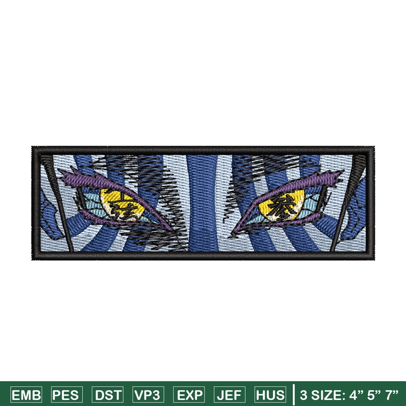 Akaza eyes embroidery design, Demon slayer embroidery, Anime design, Embroidery shirt, Embroidery file, Digital download.jpg