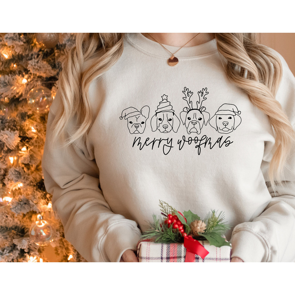 Merry Woofmas Sweatshirt,Christmas Sweater,Christmas Dog Sweatshirt,Christmas Gift,Christmas Shirt,Dog Lover Christmas,Christmas Crewneck.jpg