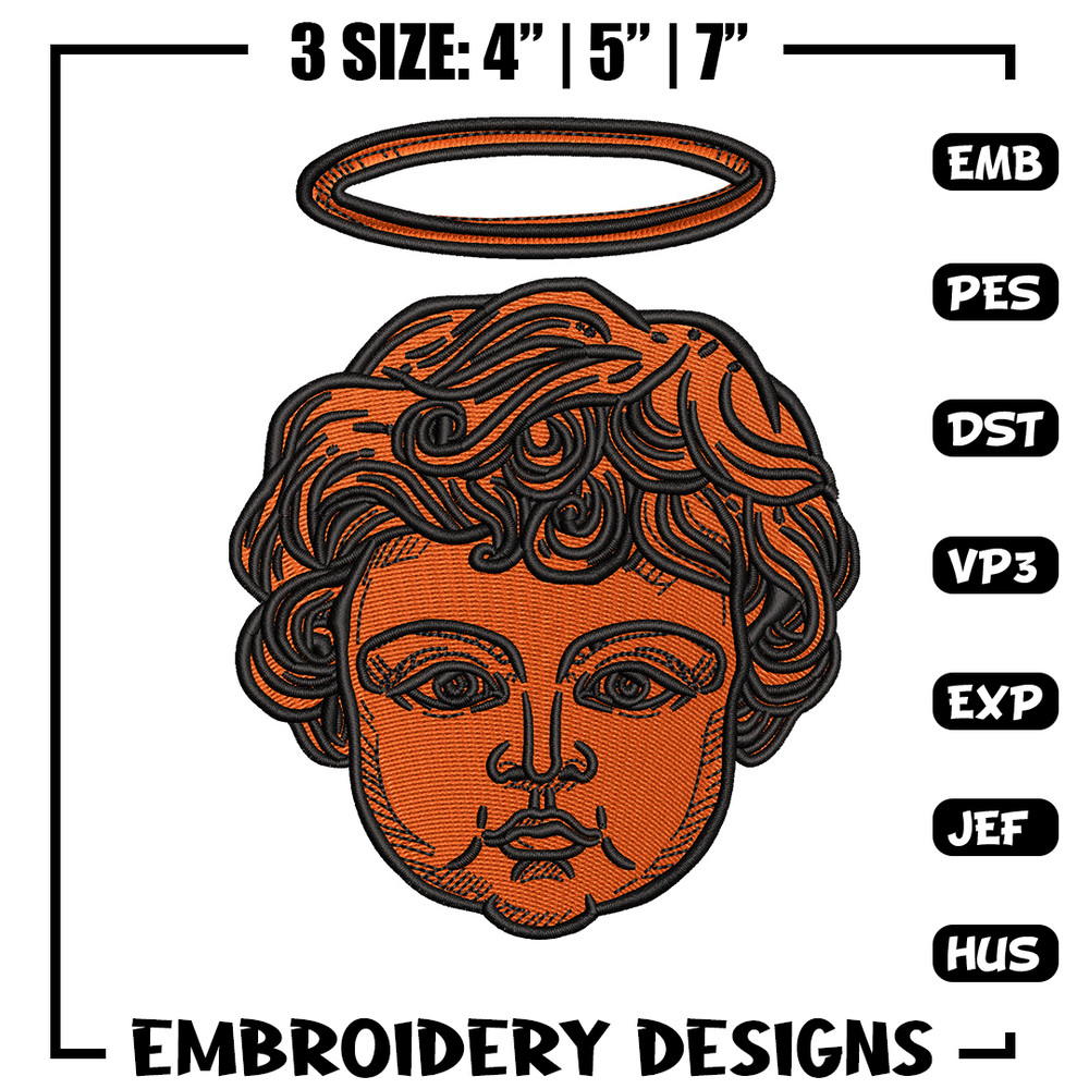 Angel baby embroidery design, Angel embroidery, Embroidery file, Embroidery shirt, Emb design, Digital download.jpg