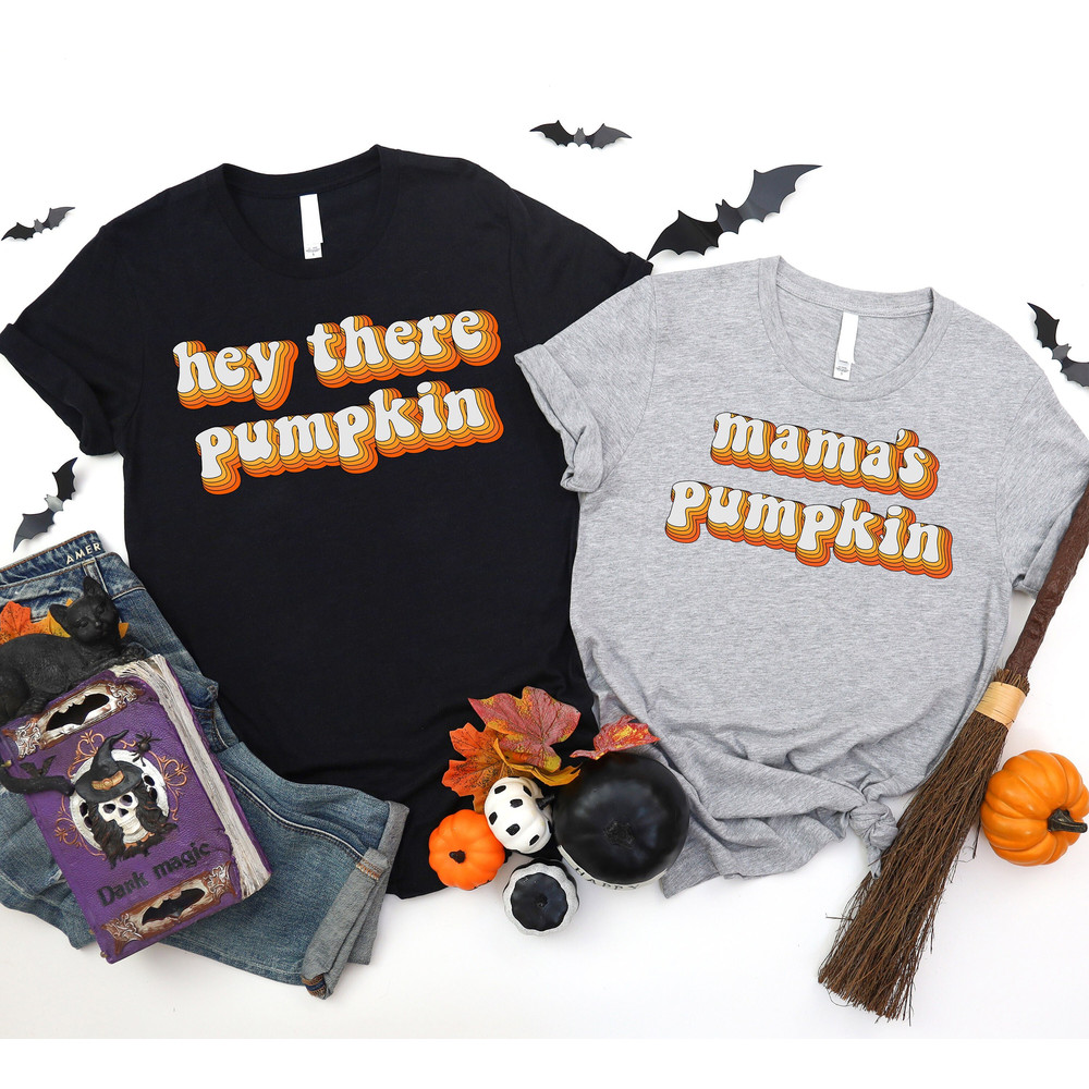 Thanksgiving Matching Family Shirts, Thanksgiving Pumpkin Sweater, Hey There Pumpkin Shirt, Pumpkin Season Mama Shirt, Thanksgiving Gifts.jpg