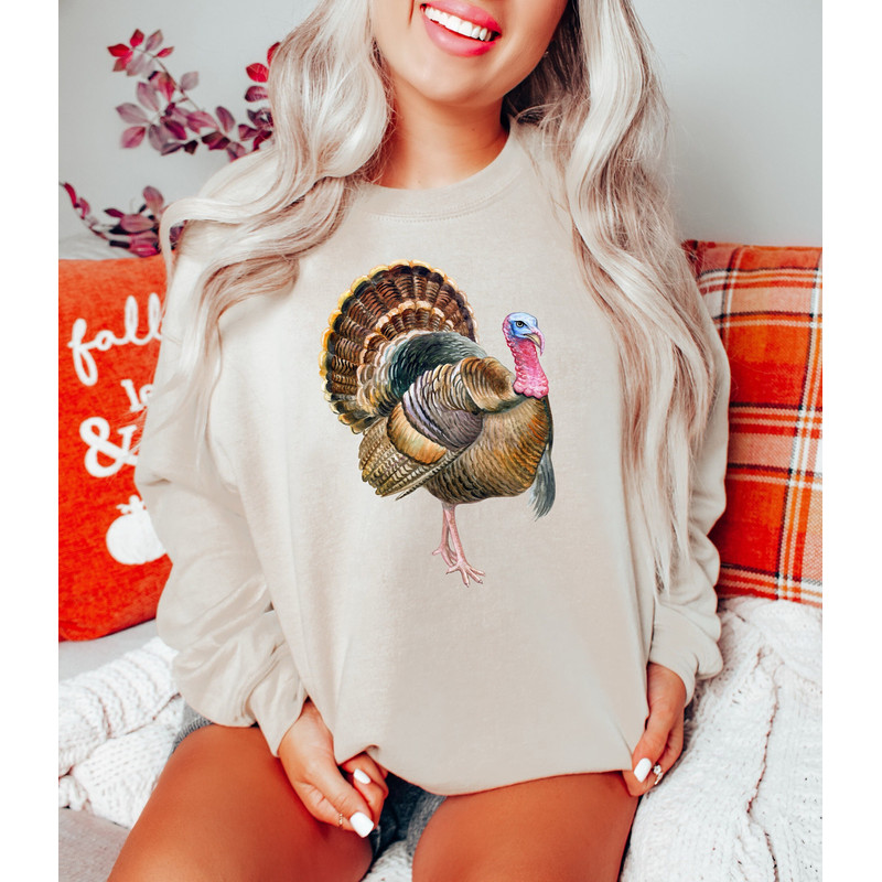 Thanksgiving Turkey Sweatshirt, Thankful Turkey Sweater, Thankful Grateful Shirt, Thanksgiving Gifts, Turkey Shirt, Thanksgiving Crewneck.jpg