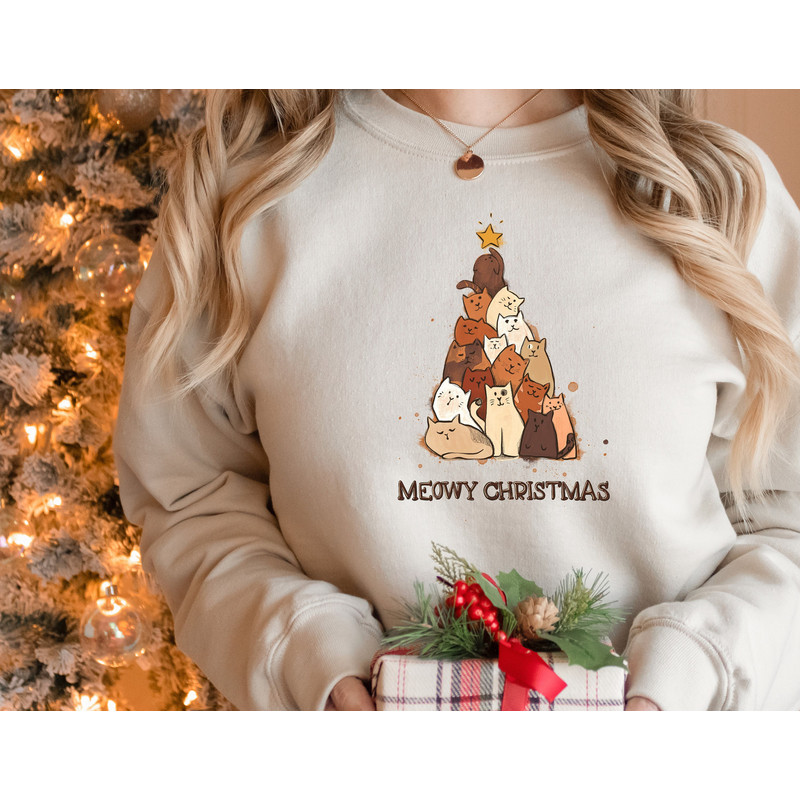 Christmas Sweatshirt,Christmas Sweater,Meowy Christmas Sweatshirt,Christmas Cat Sweatshirt,Retro Christmas Shirt,2022 Very Merry Christmas.jpg