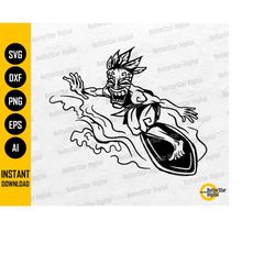 tiki man skimboarding svg | surfing svg | surf waves hawaiian sea ocean surfboard | cut files cuttable clipart vector di