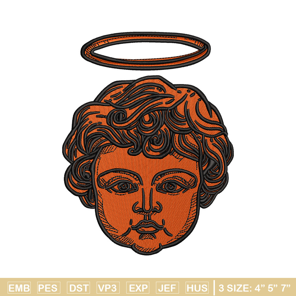 Angel baby embroidery design, Angel embroidery, Embroidery file, Embroidery shirt, Emb design, Digital download.jpg