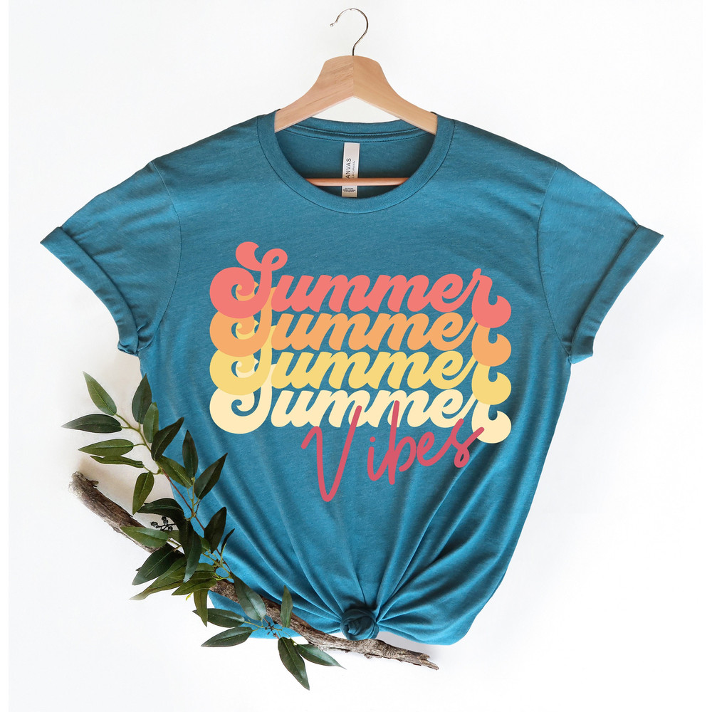 Summer Vibes T-Shirt, Summer T-Shirt, Summer Vibes T-Shirt, Fun Summer Shirt, Summer Vacation Shirt, Family Summer Shirt, Vacation Clothing.jpg