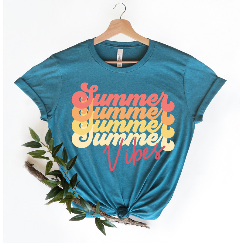 Summer Vibes T-Shirt, Summer T-Shirt, Summer Vibes T-Shirt, Fun Summer Shirt, Summer Vacation Shirt, Family Summer Shirt, Vacation Clothing.jpg