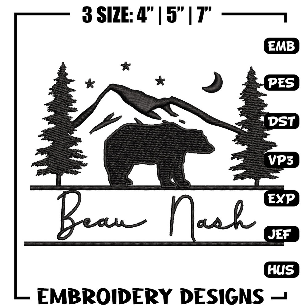 Beau nask embroidery design, Logo embroidery, Embroidery file, Embroidery shirt, Emb design, Digital download.jpg
