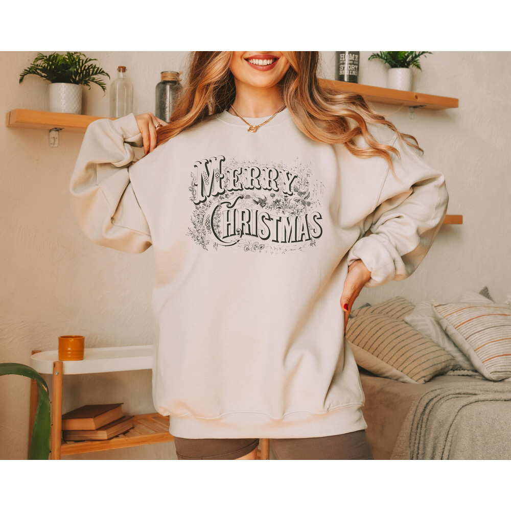 Christmas Sweatshirt, Merry Christmas Sweatshirt, Christmas Season Woman Sweatshirt, Happy Christmas Shirt, Christmas Gifts, Hello Christmas.jpg