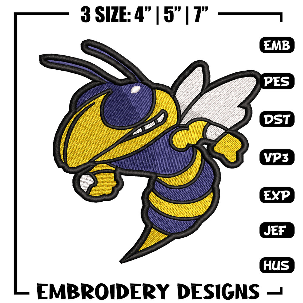 bee embroidery design, bee embroidery, logo design, embroidery file, embroidery animal, logo shirt, Digital download..jpg