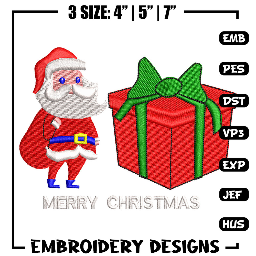 Big gift chrismas embroidery design, Chrismas embroidery, Embroidery file, Embroidery shirt, Emb design,Digital download.jpg