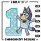 Bluey 1st Birthday Embroidery design, Bluey Cartoon Embroidery, Disney Embroidery, Embroidery File, digital download.jpg