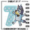 Bluey 7th Birthday Embroidery design, Bluey Cartoon Embroidery, Disney Embroidery, Embroidery File, digital download.jpg
