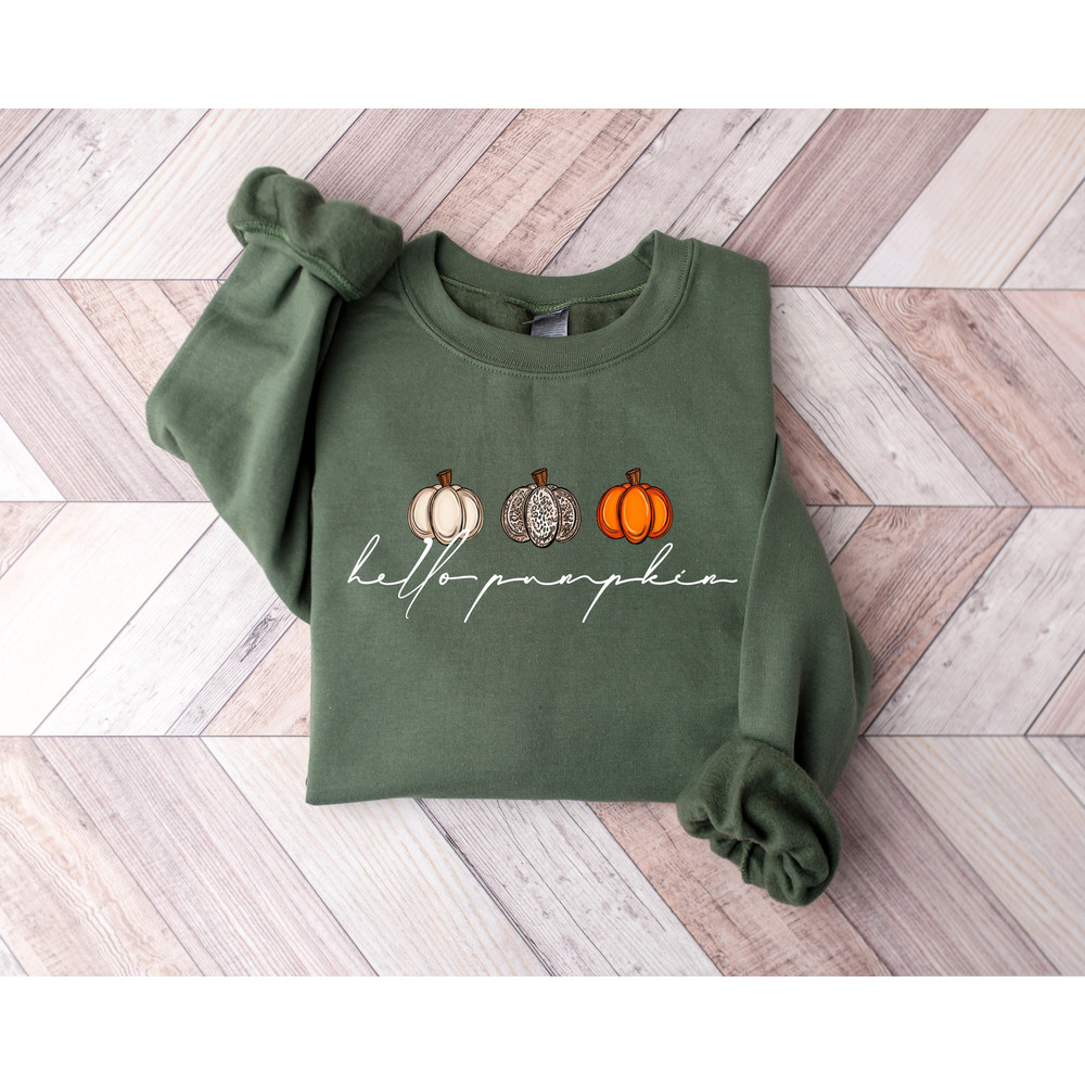Hello Pumpkin Sweatshirt, Retro Pumpkin Crewneck, Hey There Pumpkin Sweater, Fall Pumpkin Sweatshirt, Thanksgiving Gift,Pumpkin Season Shirt.jpg