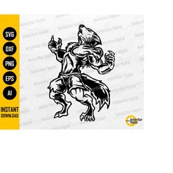 werewolf svg | horror monster svg | halloween t-shirt decal vinyl graphic | cricut cut file silhouette clipart vector di