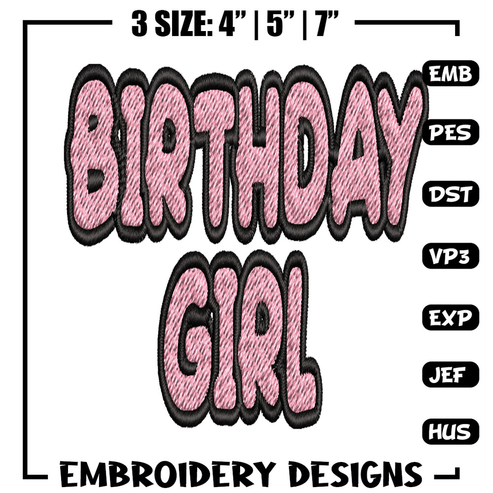Bluey Birthday Girl Embroidery, Bluey Cartoon Embroidery, Disney Embroidery, Embroidery File, digital download..jpg