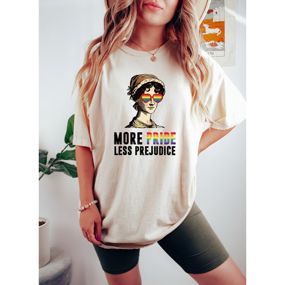 More Pride Less Prejudice, LGBTQ Shirt, Groovy Pride Shirt, Proud Ally Shirt, Pride Month Shirt, Support Lgbt People Shirt, Pride Ally Shirt.jpg