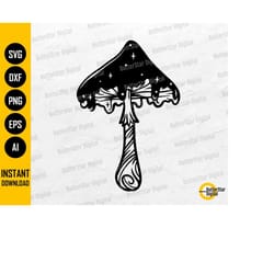 dripping celestial mushroom svg | psychedelic decal shirt sticker graphics | cricut cut file printable clipart vector di