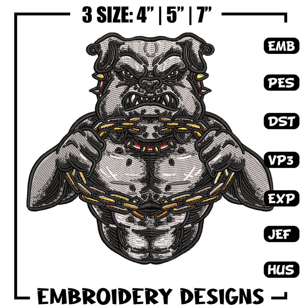 Bull dog body embroidery design, Bull embroidery, Embroidery file, Embroidery shirt, Emb design, Digital download.jpg