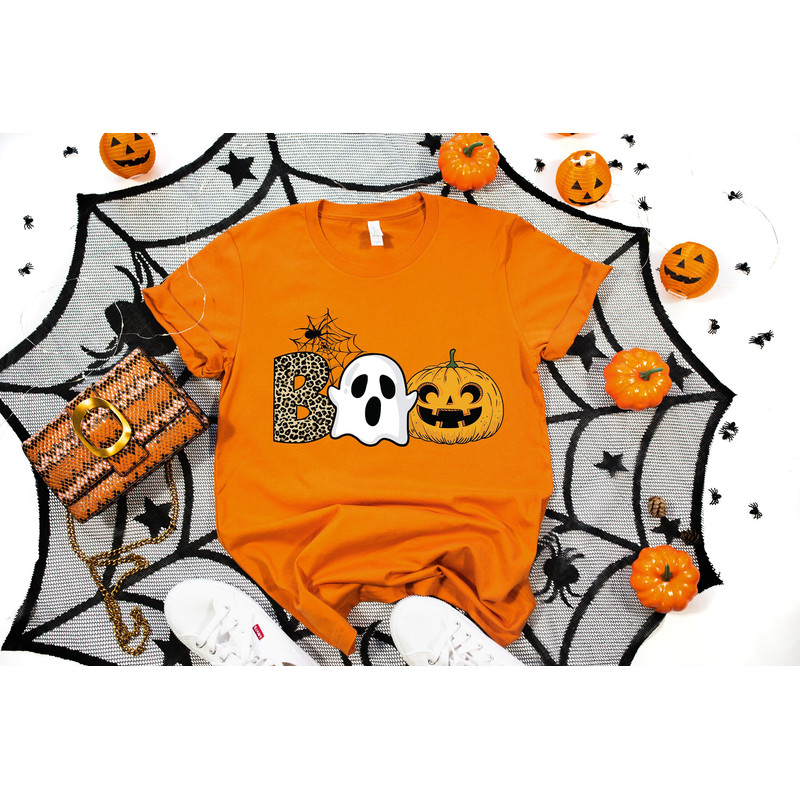 The Boo Pumpkin Lettering Halloween Shirt,Halloween Crew Shirt,Halloween Party Outfit,Hocus Pocus Tee,Sanderson Sisters,Halloween Spooky Tee.jpg