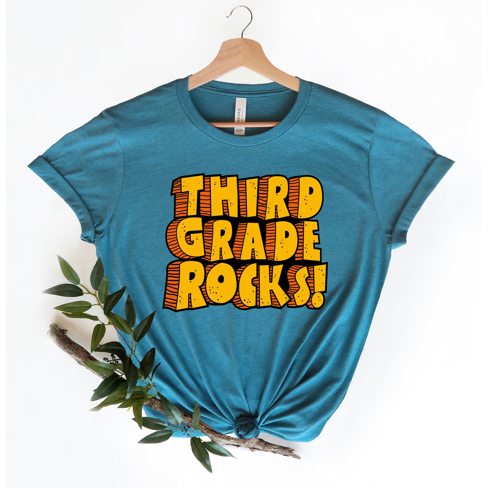 Third Grade Rock Shirt,3rd Grade Shirt,3rd Grade Team Shirt,Happy First Day of School,Back To School,Clasroom Crew Shirt,Teacher Squad Shirt.jpg