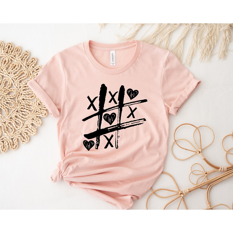 Valentine Tshirt,XOXO Tic Tac Toe Valentines Shirts for Women,Love Heart Cute Crewneck Pullover,Gift For Husband,Happy Valentines Day Outfit.jpg