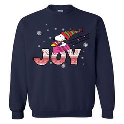 snoopy christmas joy peanuts sweatshirt