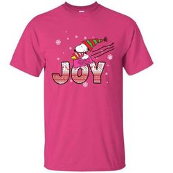 snoopy christmas joy peanuts t-shirt